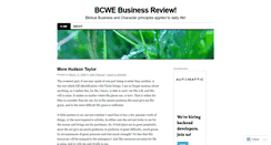 Desktop Screenshot of bcwe.wordpress.com