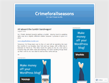 Tablet Screenshot of crimeforallseasons.wordpress.com