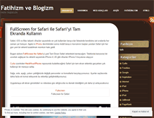 Tablet Screenshot of fatihizm.wordpress.com