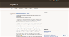 Desktop Screenshot of chrysd1975.wordpress.com