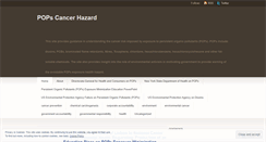 Desktop Screenshot of popscancerhazard.wordpress.com