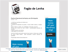 Tablet Screenshot of fogaodelenha.wordpress.com