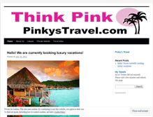 Tablet Screenshot of pinkystravel.wordpress.com