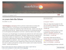 Tablet Screenshot of markitude.wordpress.com