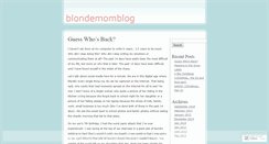 Desktop Screenshot of blondemomblog.wordpress.com