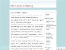 Tablet Screenshot of blondemomblog.wordpress.com