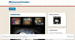 Desktop Screenshot of misionarulortodox.wordpress.com