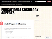 Tablet Screenshot of educationalsociology.wordpress.com