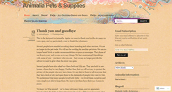 Desktop Screenshot of animaliapets.wordpress.com