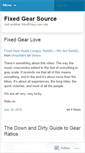 Mobile Screenshot of fixedgearsource.wordpress.com