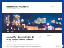 Tablet Screenshot of freethemesforflashbook.wordpress.com