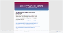 Desktop Screenshot of genero09.wordpress.com