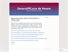 Tablet Screenshot of genero09.wordpress.com