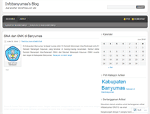 Tablet Screenshot of infobanyumas.wordpress.com