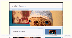 Desktop Screenshot of misterbunnsy.wordpress.com