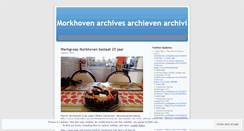 Desktop Screenshot of morkhovenarchives.wordpress.com