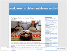 Tablet Screenshot of morkhovenarchives.wordpress.com