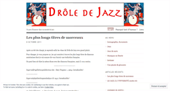 Desktop Screenshot of droledejazz.wordpress.com