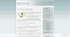 Desktop Screenshot of globallivingrealty.wordpress.com