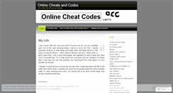 Desktop Screenshot of onlinecheatcodes.wordpress.com