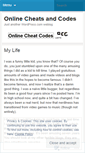 Mobile Screenshot of onlinecheatcodes.wordpress.com