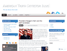 Tablet Screenshot of americantruthdetector.wordpress.com