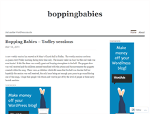 Tablet Screenshot of boppingbabies.wordpress.com