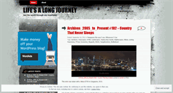 Desktop Screenshot of lifesalongjourney.wordpress.com