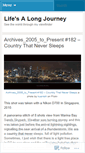 Mobile Screenshot of lifesalongjourney.wordpress.com
