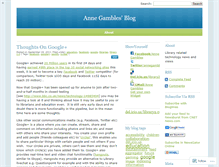 Tablet Screenshot of annegambles.wordpress.com