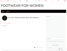 Tablet Screenshot of footwearforwomengm8.wordpress.com