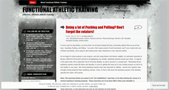 Desktop Screenshot of functionalathletictraining.wordpress.com