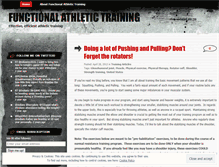 Tablet Screenshot of functionalathletictraining.wordpress.com