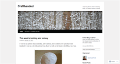Desktop Screenshot of crafthanded.wordpress.com