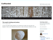 Tablet Screenshot of crafthanded.wordpress.com