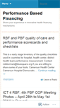 Mobile Screenshot of performancebasedfinancing.wordpress.com