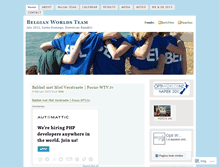 Tablet Screenshot of belgianworldteam.wordpress.com