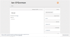 Desktop Screenshot of ianogorman.wordpress.com