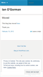 Mobile Screenshot of ianogorman.wordpress.com
