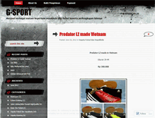 Tablet Screenshot of gsportshop.wordpress.com