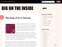Tablet Screenshot of bigontheinside.wordpress.com