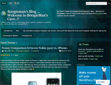 Tablet Screenshot of boogiemanscave.wordpress.com