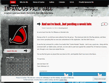 Tablet Screenshot of infamouspaintball.wordpress.com