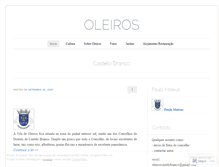 Tablet Screenshot of oleiroscastelobranco.wordpress.com