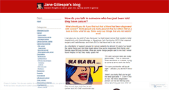 Desktop Screenshot of janegillespie.wordpress.com