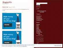 Tablet Screenshot of bloggingitin.wordpress.com