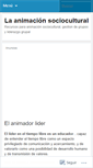 Mobile Screenshot of animacionsociocultural.wordpress.com