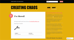 Desktop Screenshot of creatingchaos.wordpress.com