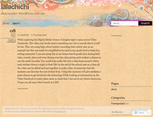 Tablet Screenshot of lalachichi.wordpress.com