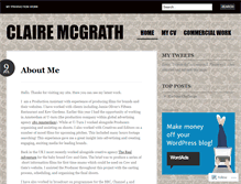 Tablet Screenshot of clairemcgrath.wordpress.com